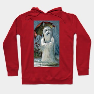 Weird Victorian Christmas Snowman Greeting Hoodie